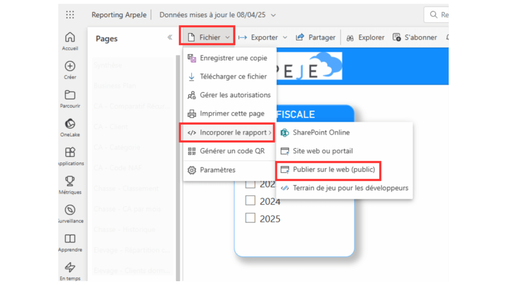 Power bi sans licence pro 1